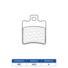 Plaquettes de frein en composé fritté CL BRAKES 3013SC - paire