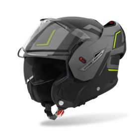 Casque Modulable AIROH Mathisse II Genius Jaune Gris Noir Mat