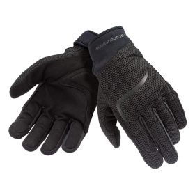 Gants d'été TUCANO URBANO avec paume en suède synthétique MIKY noir en mesh