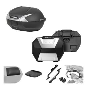 SHAD Complete kit SH47 white and SH38X alu for CFMOTO 450 MT