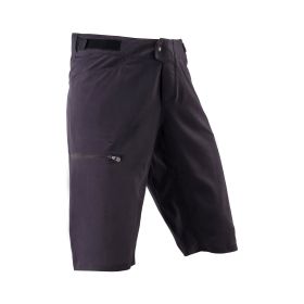 Pantaloncini MTB LEATT Gravity 2.0 nero traspiranti vestibilità dritta e tasche
