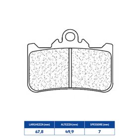 Plaquettes de frein Cl pour HONDA CB XA ABS 500
