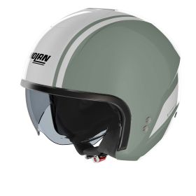 Casque jet urbain NOLAN N20-2 Dolce Vita 348 vert gris blanc