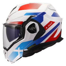 Casco modulare LS2 FF901 ADVANT X NOVA bianco blu rosso