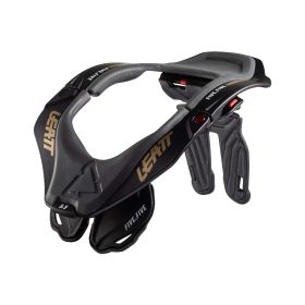 Protezione collo moto LEATT 5.5 nero grigio certificazione CE