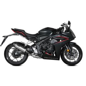Vollständiger MIVV Auspuff genehmigt AK-1 Titan Carbon Endkappe für HONDA CBR 650 R