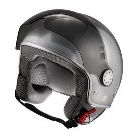 Casco Jet Piaggio Vespa Visor 4.0 DEC Blade Argento Opaco