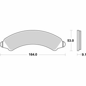 BREMBO SD 07PO16SD Off-Road Sintermetall-Bremsbeläge Paar für POLARIS