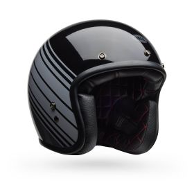 Jet Helmet Cafe Racer BELL Custom 500 Edge Black Gray Metallic