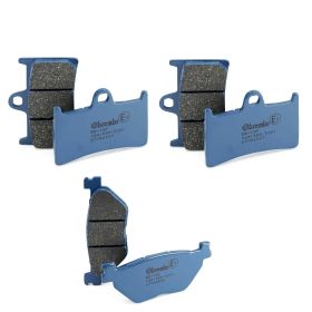 Kit de plaquettes de frein BREMBO CC 2 paires avant et 1 arrière pour YAMAHA