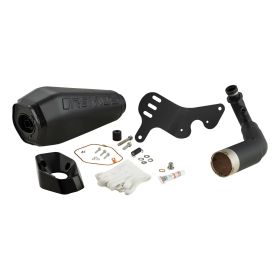 Marmitta omologata 4T REMUS inox nero/arancio per Vespa GTS/GTS Super/GTV 310 HPE