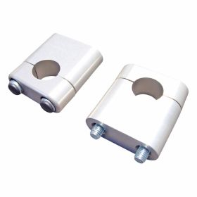 Riser manubrio argento 40mm per manubri 22mm