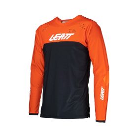Maillot motocross LEATT Moto 4.5 Enduro orange noir filet élastique