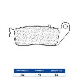 Plaquettes de frein en composé fritté CL BRAKES 3065MSC paire