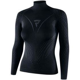 T-shirt termoattiva moto donna REBELHORN THERM II nera/grigia