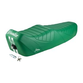 Sella NISA Giuliari Yankee verde con serratura per Vespa PX80/200/PE