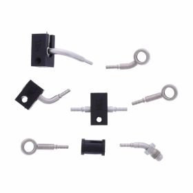 JMP 4 Steel Brake Pipe Kit HBF-2027-V Silver for Honda CBR 650 FA ABS
