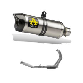 ARROW Thunder exhaust aluminum with carburetor end collector for Yamaha MT-09 2021-2023