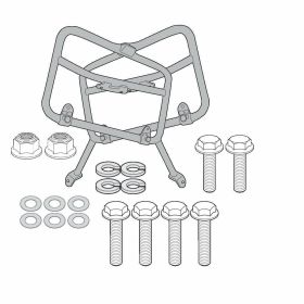 KAPPA PL ONE-FIT Monokey Sacoches latérales pour ROYAL ENFIELD Bear 650