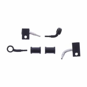 JMP 2 Bremsleitung Kit HBF-2023-H-MBK Schwarz für Honda CBR 1000