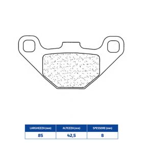 Plaquettes de frein en composé fritté CL BRAKES 3012SC paire
