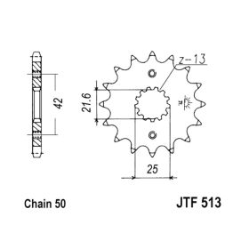 PIGNONE JT 513 z17