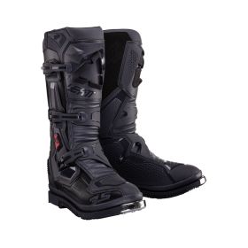 Stivali moto LEATT Moto 3.5 HydraDri Graphene grigio nero chiusura SideLock