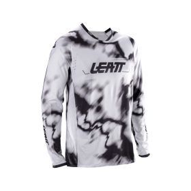 Maillot motocross LEATT Moto 4.5 Lite blanc noir filet élastique