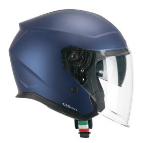 Casco Jet CGM 136A RNA Mono Blu Satinato Lucido