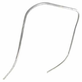 Bordo scudo PREMIUM QUALITAT in alluminio grigio per Vespa 125 VNB