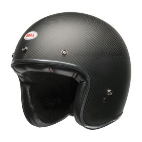 Casque jet cafe racer BELL Custom 500 Carbon noir mat