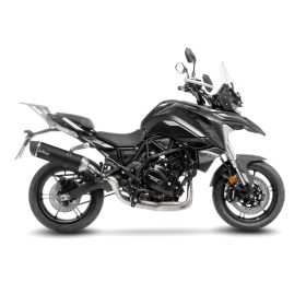 Marmitta slip-on LeoVince LV One Evo nero omologata per BENELLI TRK 702 / 702X