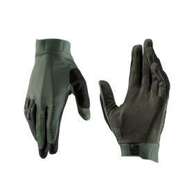 LEATT 1.0 GripR MTB Gloves Mint Green MicronGrip Palm Touchscreen Compatible