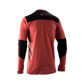 LEATT Trail 4.0 T-shirt à manches longues MTB Rouge Poussière TENCEL™ Lyocell