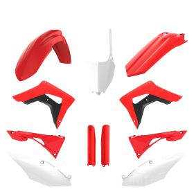 Kit 11 carene POLISPORT rosso/nero per Honda CRF