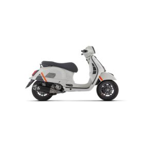 ARROW complete racing exhaust Urban black with stainless steel end cap for Piaggio VESPA GTS 310