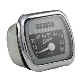 SIP Speedometer D.73x62mm gray/black dial for Vespa 125 V30-33