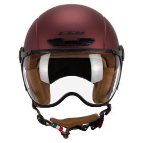 Casque de Ski et E-Bike Approuvé CGM 801V EBI VINTAGE Bordeaux Satiné