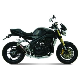 MIVV GP Low Noir Silencieux Slip-On pour TRIUMPH SPEED TRIPLE 1050 R/S/RS