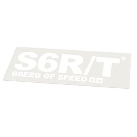 Adesivo Sticker Scritta Logo STAGE6 R/T 140 x 48 mm Bianco