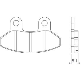 MOTORRAD BREMSBELäGE BCR 405453185