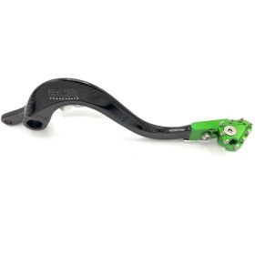 PEDAL BRAKE LEVER RIGHT BCR KAWASAKI KXF 450 BLACK GREEN