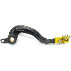 PEDAL BRAKE LEVER RIGHT BCR SUZUKI RMZ 250 '07-13 BLACK / YELLOW