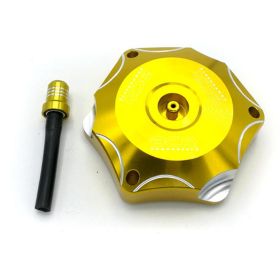 ALUMINIUM TAP FOR FUEL TANK BCR SUZUKI YELLOW