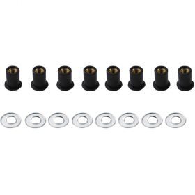 KIT OF 8 RUBBERIZED NUTS BCR PLASTIC WASHERS