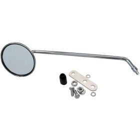 MIRROR BCR LEFT SIDE PIAGGIO VESPA TONDO CROMO CON PIASTRA