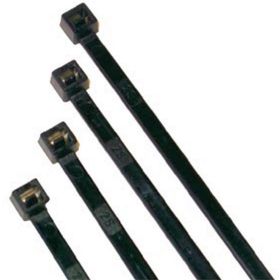 PACKAGE 100 PIECES NYLON CABLE TIES BLACK L.200X4.8MM ELECTRICAL PLANT MOTORBIKE