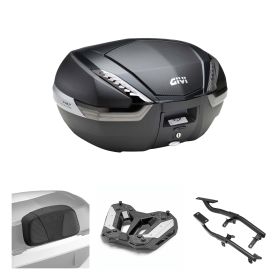 GIVI V47 TECH Carbon Smoke 47L Top-Case-Kit für ZONTES 703F ADVENTURE