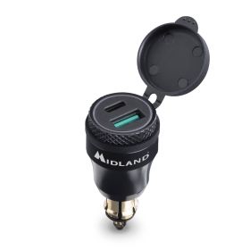 BMW DIN type adapter with dual USB and fast USB Type C charger