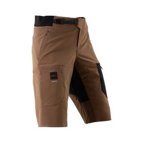Pantaloncini tecnici MTB LEATT Gravity 4.0 marrone terra impermeabili